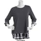 Womens Erika Mary Ellen Mixed Media Jersey Top - image 4