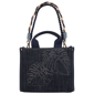 Tommy Bahama Dorothy Embroidered Leaf Medium Denim Tote - image 8