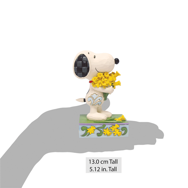 Jim Shore Peanuts Snoopy with Daffodils Figurine