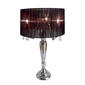 Elegant Designs Romantic Sheer Shade Hanging Crystals Table Lamp - image 1