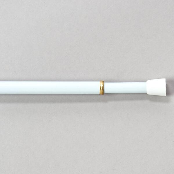 7/16 Tension Curtain Rod - White - image 