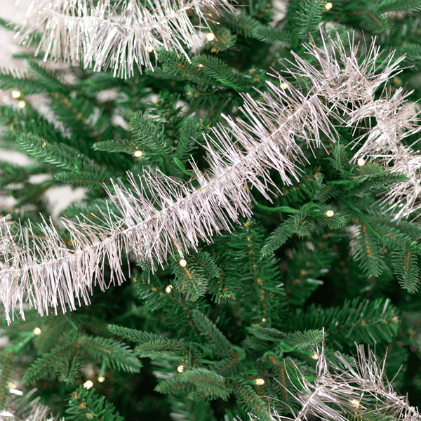 Northlight 18ft. Pink Shiny Two-Tone Tinsel Christmas Garland