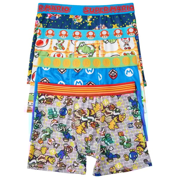 Boys Handcraft Mario 4pk. Boxer Briefs - image 