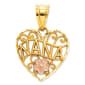 Gold Classics&#40;tm&#41; 14kt. Two Tone Nana Heart Pendant - image 1
