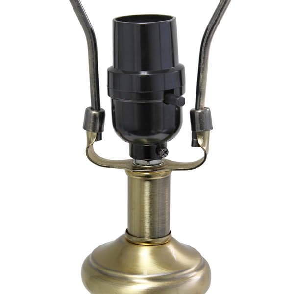 Lalia Home Classix 25in. Fluted Ceramic & Metal Table Lamp