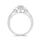 Nova Star&#174; 1/3ctw. Lab Grown Diamond Halo Cluster Bridal Set - image 4