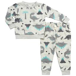 Baby Boy (NB-9M) bon bébé® Dino Long Sleeve Top & Joggers Set