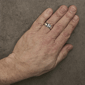 Mens Haus of Brilliance 1/6ctw. 3 Stone Diamond Band Ring - image 6