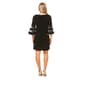 Petite MSK 3/4 Bell Sleeve Rhinestone Trim Shift Dress - image 2