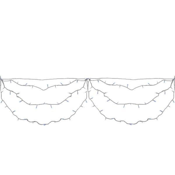 Brite Star 150ct. Blue and White Christmas Lights - 7.5ft. Wire - image 