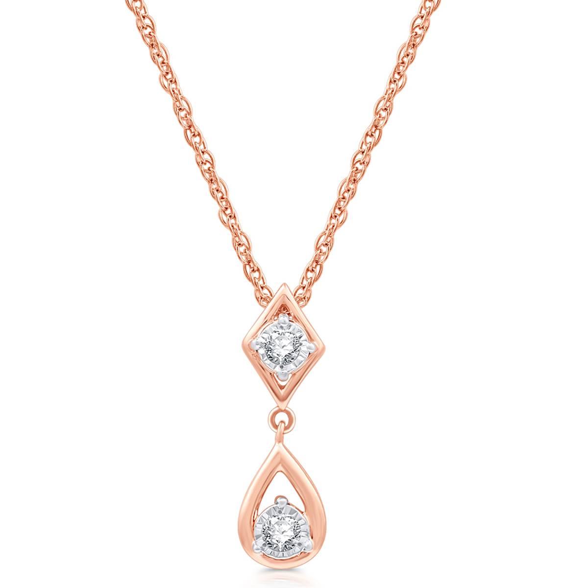 Nova Star® Lab Grown Diamond Teardrop Pendant & Earring Set