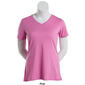 Womens Starting Point Straight Hem Short Sleeve V-Neck T-Shirt - image 12