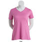 Womens Starting Point&#174; Straight Hem Short Sleeve V-Neck T-Shirt - image 4