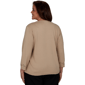 Plus Size Alfred Dunner Travel Advisory Beaded Scroll Sweater - image 2