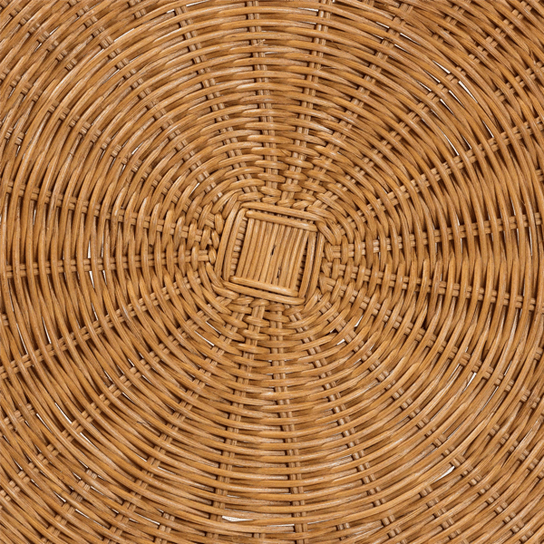 bali & pari Jayana Natural Rattan Round End Table