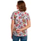 Petite Hasting & Smith Short Sleeve Crinkle Split Neck Blouse - image 2