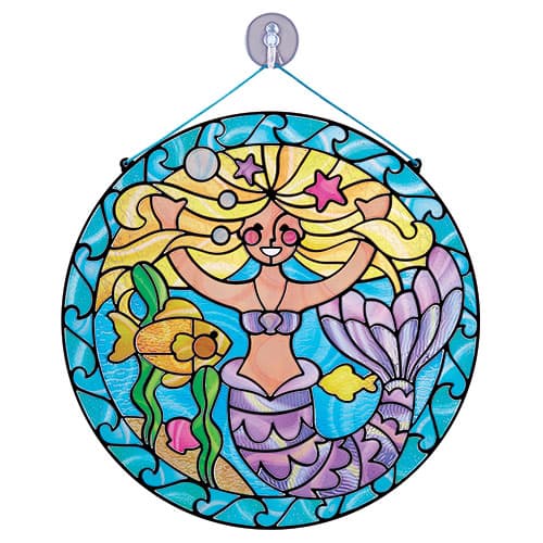 Melissa &amp; Doug(R) Stained Glass - Mermaid - image 