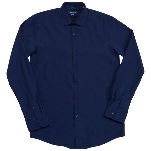 Mens Nautica Slim Fit Dress Shirt - Navy - image 