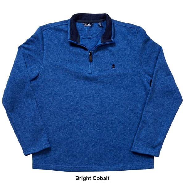 Mens IZOD&#174; Solid 1/4 Zip Sweater