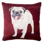 Bruiser the Pug Decorative Pillow - 18x18 - image 1