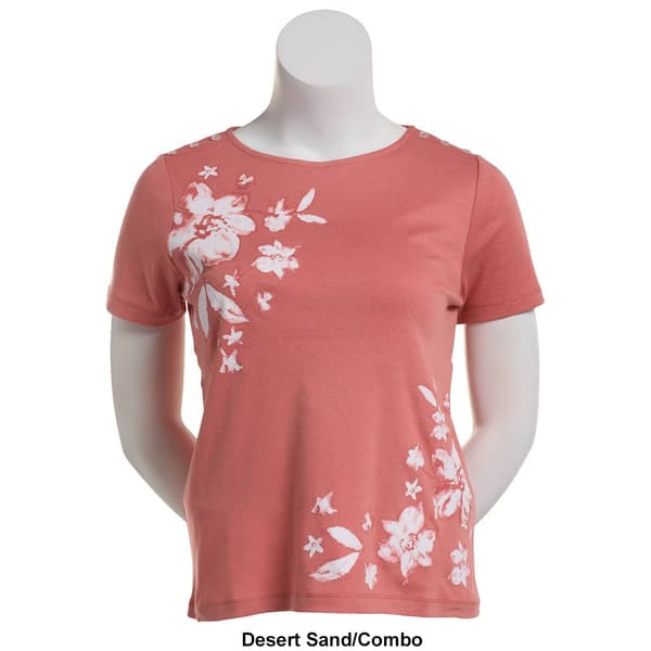 Plus Size Hasting & Smith Short Sleeve Watercolor Tee