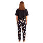 Juniors Peanuts™ Short Sleeve Snoopy Halloween Joggers Pajama Set - image 3