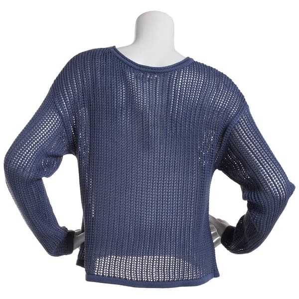 Juniors No Comment Indie Intarsia Pullover Sweater