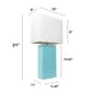 Lalia Home Lexington 21in. Leather Base Modern Home Table Lamp - image 3