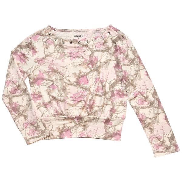 Girls (7-16) Forever 21 Grommets Boat Neck Yummy Top - image 