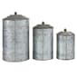 9th & Pike&#174; Silver Galvanized Metal Storage Jars - Set of 3 - image 3