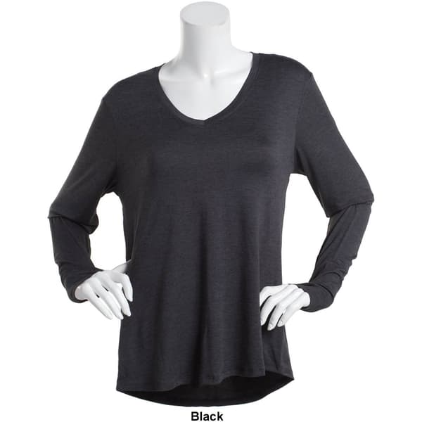 Womens RBX V-Neck Long Sleeve Tee