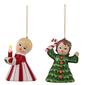 Mr. Christmas Vintage Christmas Kid Ornaments - Set of 2 - image 1