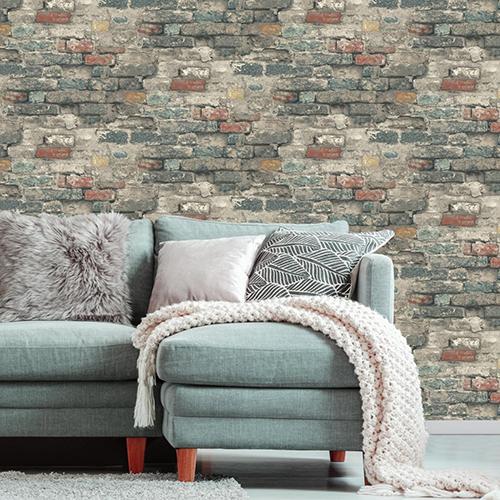 RoomMates(R) Brick Alley Peel &amp; Stick Wallpaper