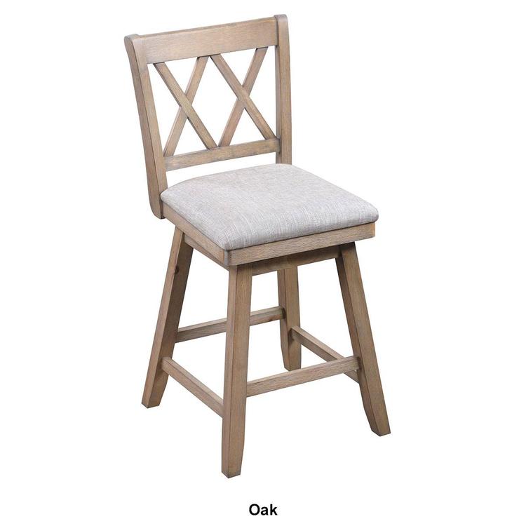 Home 2 Office 37.5in. Double Cross Back Bar Stool