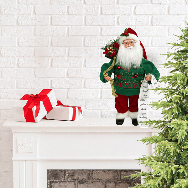 Santa''s Workshop 15in. Ugly Sweater Santa