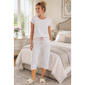 Womens Ocean Pacific Short Sleeve Flowers Pajama Set - image 1