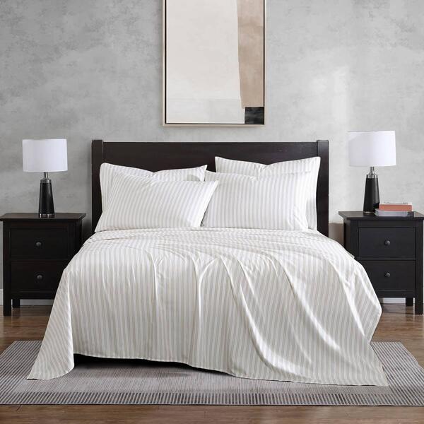 Perry Ellis Portfolio Sydney Ticking Stripe 6pc. Sheet Set - image 