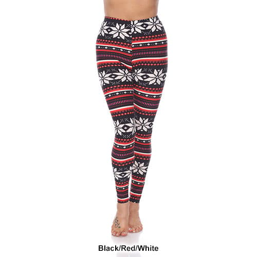 Womens White Mark Snowflake Leggings