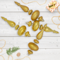Northlight 4ct. Gold 2-Finish Christmas Shatterproof Ornaments - image 1