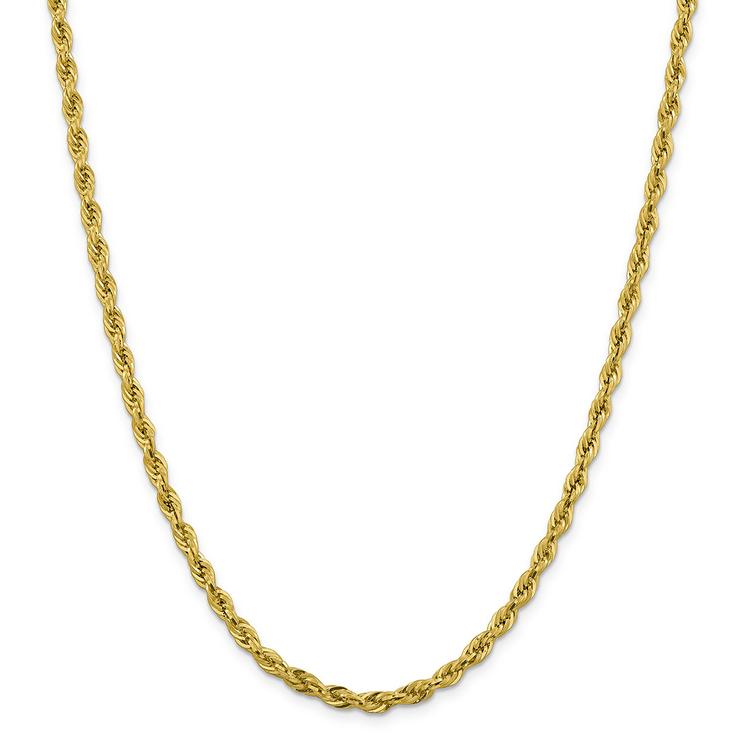 Adult Unisex Gold Classics(tm) 10kt. 26in. Rope Chain Necklace
