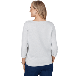 Petite Alfred Dunner Ann Arbor Floral Embroidered Sweater
