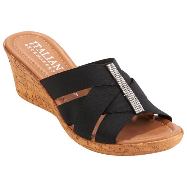 Womens Italian Shoemakers Duches Cork Wedge Sandals - image 