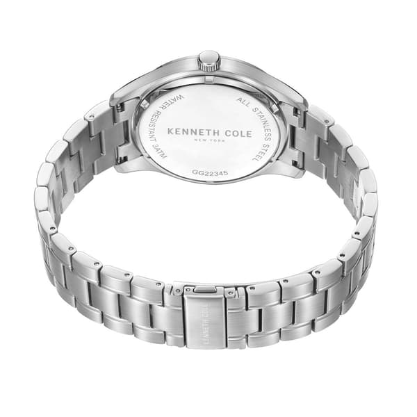 Mens Kenneth Cole&#174; New York Silver/Grey Dial Watch - KCWGG2234503