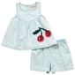 Toddler Girl Japna Kiwi Cherry Appliqué Top & Denim Short Set - image 2