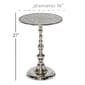 9th & Pike® Silver Aluminum Glam Coffee Table - image 3