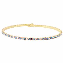 Athra Light Aqua & Aurora Borealis Crystal Bracelet