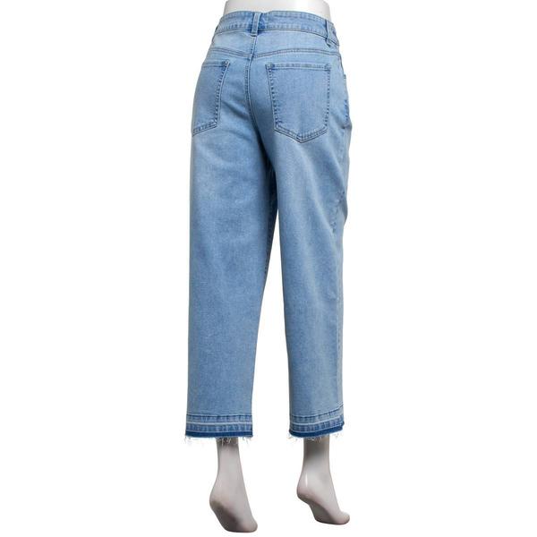 Womens d.jeans® High Rise Release Hem Wide Leg Cropped Jeans