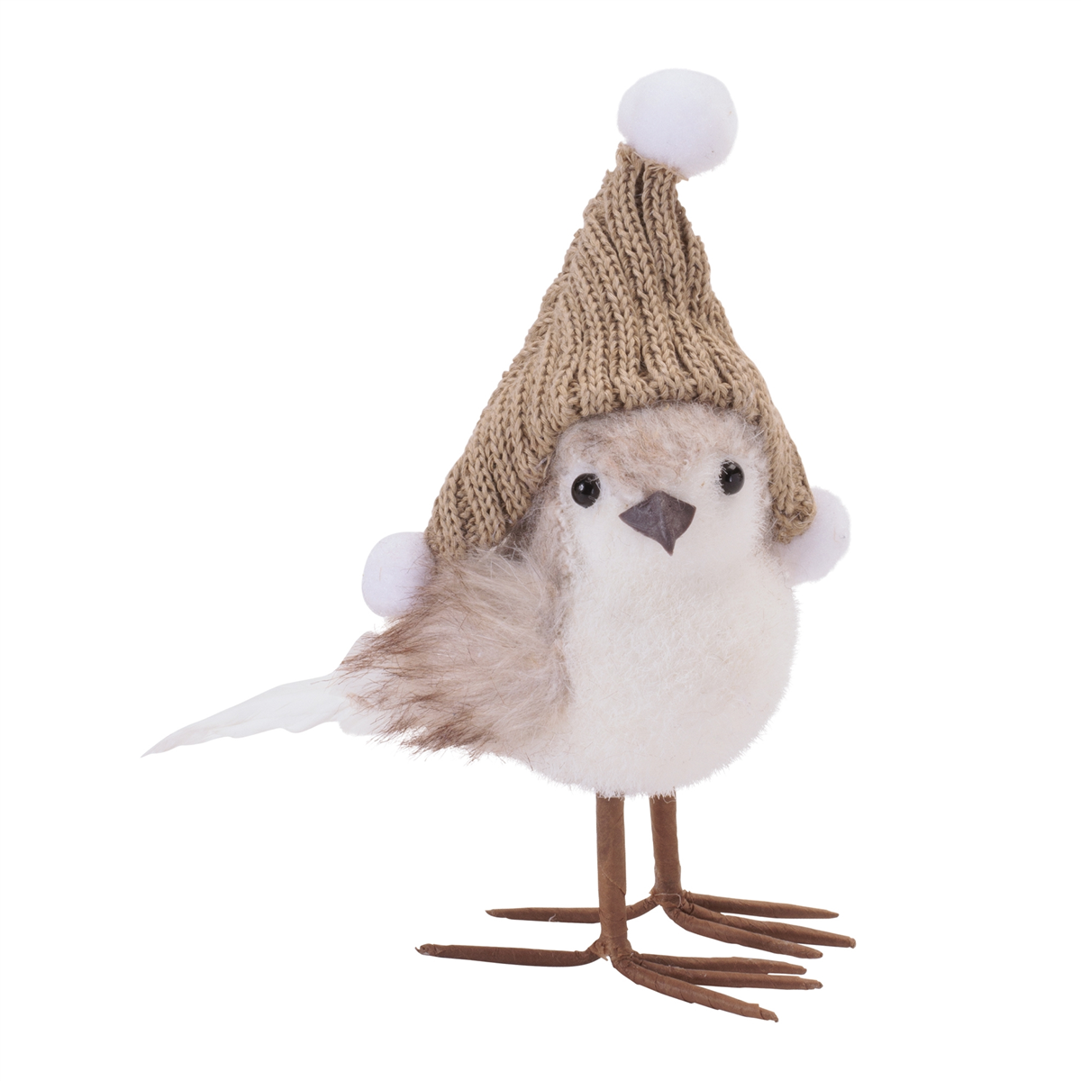Melrose Winter Bird Figurines with Knit Hats - Set of 3