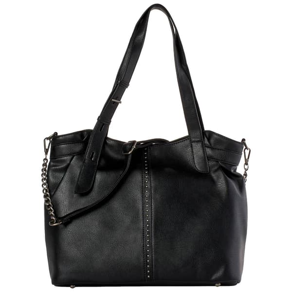 DS Fashion Double Handle Stud North/South Tote - image 