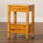 bali & pari Azmi Modern Real Burl Wood 2-Drawer Nightstand - image 9